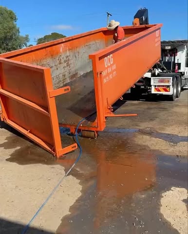 Outback Contracting Group bin yard in Roma