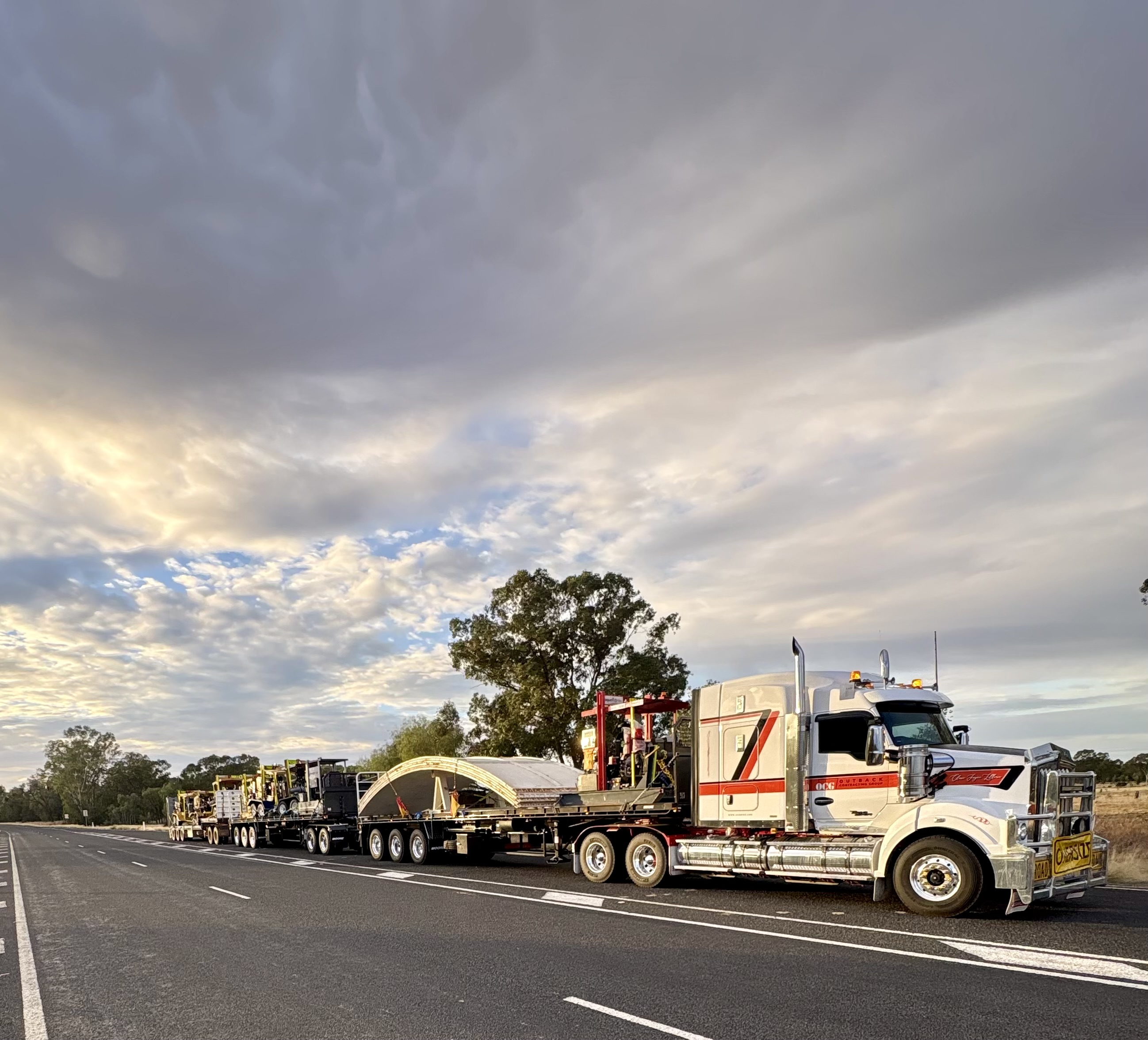 Outback Contracting Group skip bin truck