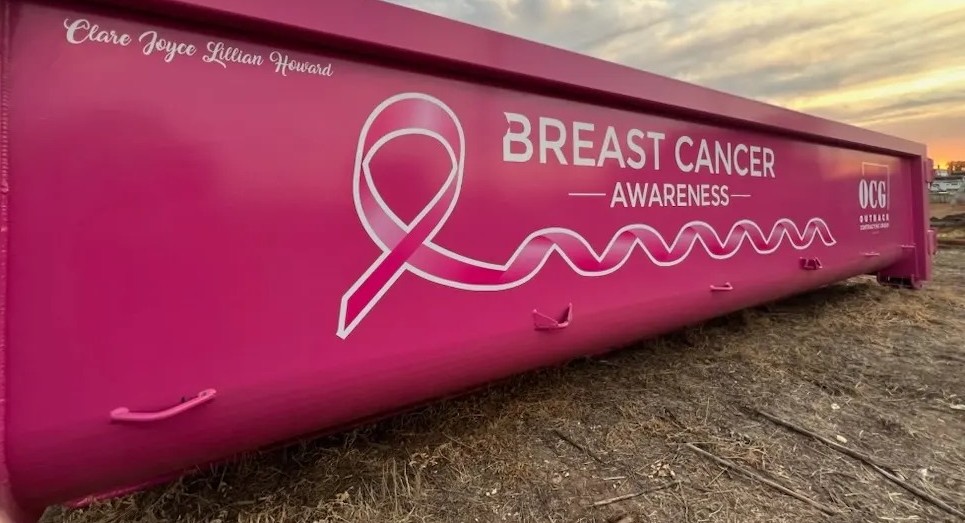 Outback Contracting Group skip bin truck